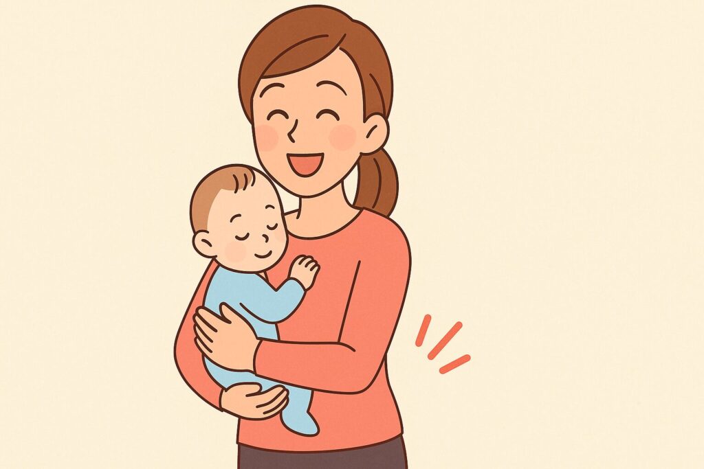 産後の腰痛が治った女性