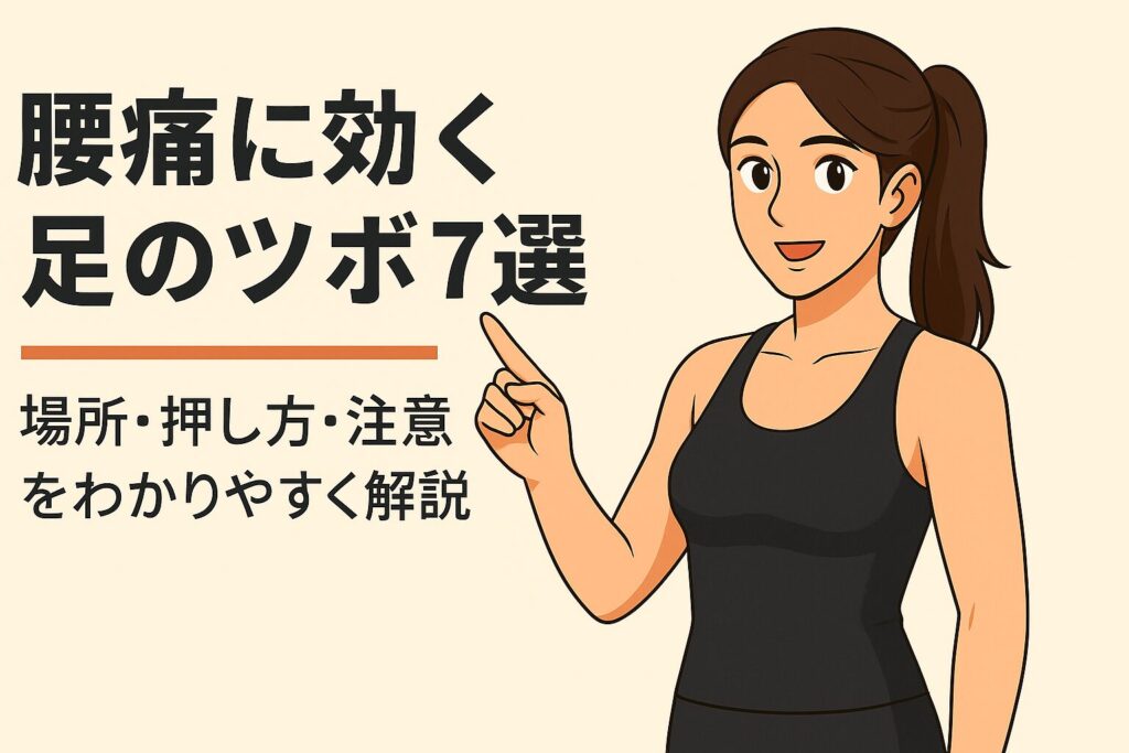 腰痛に効く足のツボ7選｜場所・押し方・注意点をわかりやすく解説