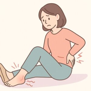 足むくみと腰痛に困っている女性