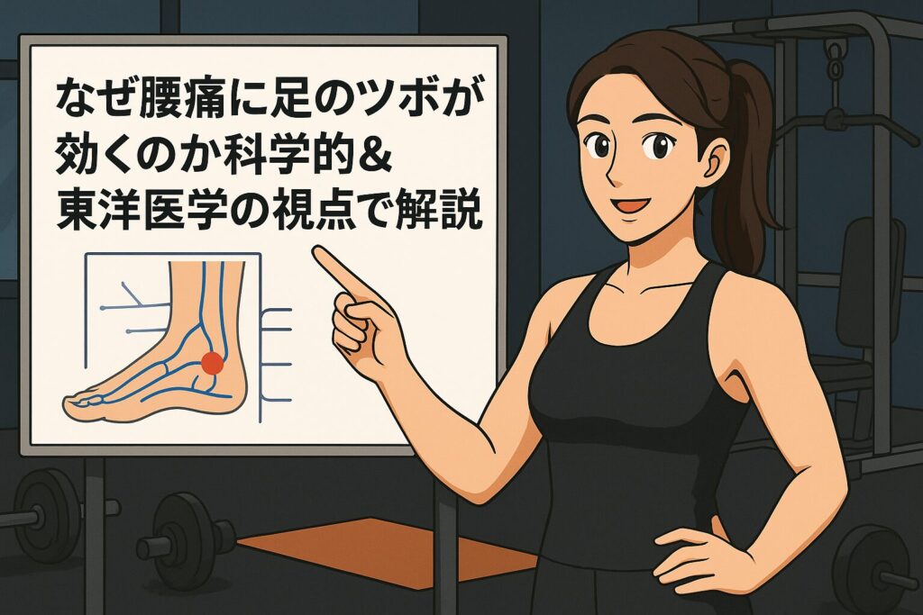 なぜ腰痛に足のツボが効くのか科学的＆東洋医学の視点で解説する女性