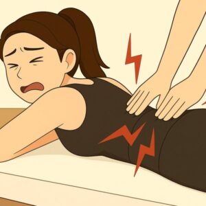 マッサージを受けて腰痛が悪化した女性