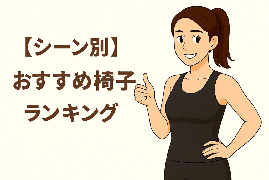 おすすめの腰痛椅子ランキング【シーン別】を紹介する女性