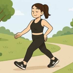 ニューバランスのスニーカーで腰痛が治った女性