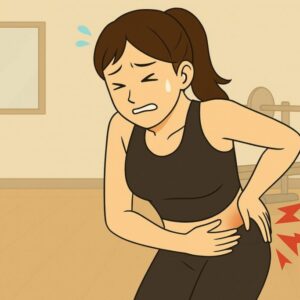 股関節痛と腰痛が同時に出ている女性